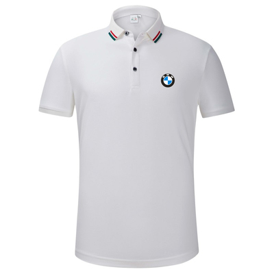 2022 Polo BMW Homme Manche Courte Mercerisé Col Contrasté Slim Fit